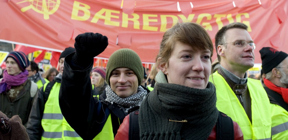 Kommunistisk Parti på gaden under klimatopmødet i december 2009.
